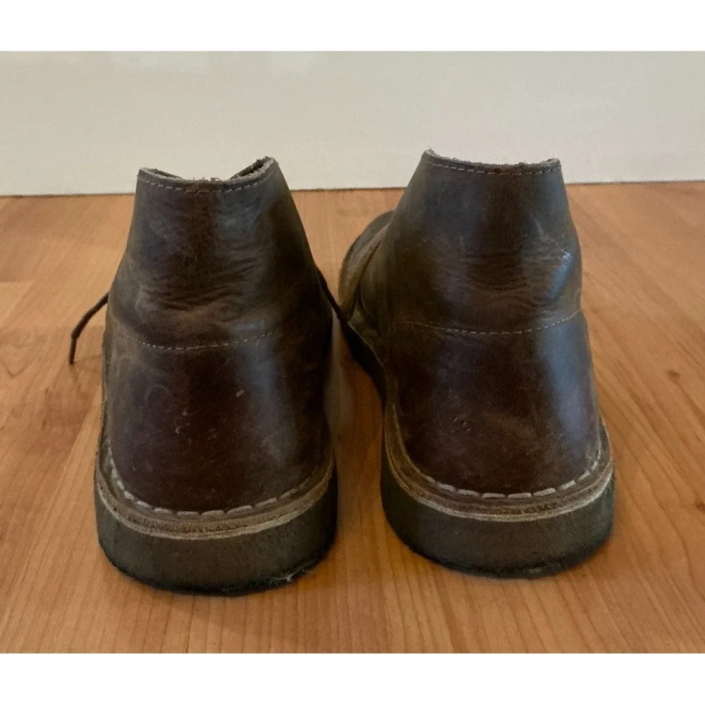 Clarks Originals Desert‎ Boots Mens 9 Brown Leather Crepe Sole Chukka Shoes
